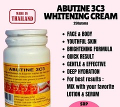 Abutine 3c3 Skin Whitening Booster Body Cream 250g Thailand Skin Care ( X2)