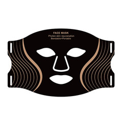 7-Color LED Light Therapy Face Mask, Silicone Skin Care Beauty Mask