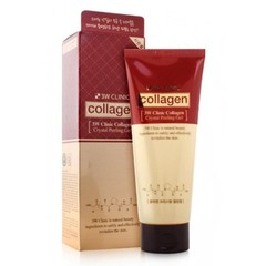 3W Clinic Collagen Crystal Peeling Gel 180ml Gentle Facial Exfoliator