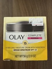 New Olay Complete UV365 Daily Moisture Cream w/ Sunscreen SPF 15 EXP 5/2027