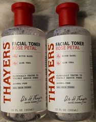 Thayers Witch Hazel Aloe Vera Rose Petal Facial Toner – 12fl oz – LOT of 2