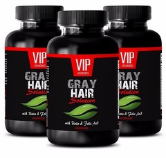 Stop gray hair – GRAY HAIR SOLUTION. DIETARY SUPPLEMENT – Anti gray complex – 6B