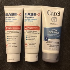 2 EASE-Z Diabetic Foot Cream 4.4 Clinically Proven ZINC Relief+1 Curel defense 6