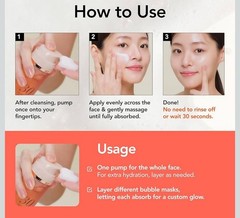 MENOKIN 30 Seconds Quick Bubble Mask Moist Hyaluronic Acid 95ml Made In Korea