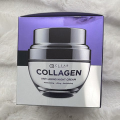 Clear Beauty Collagen Anti-Aging Night Face Cream Moisturizing 1.69 fl oz