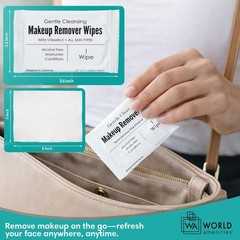 World Amenities – Makeup Remover Wipes – Alcohol Free – 50 Count (Pack of 1)