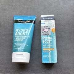 Neutrogena Hydro Boost Hyaluronic Acid Moisturizer SPF50 1.7 oz & Cleanser 5 Oz