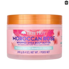 Hydrating Moroccan Rose Body Butter: 8.4 Oz Whipped Cream for All Skin Types