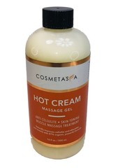 Hot Cream Massage Gel 8.8 oz by Cosmetasa Anti-cellulite (CREAM COLOR See Photo