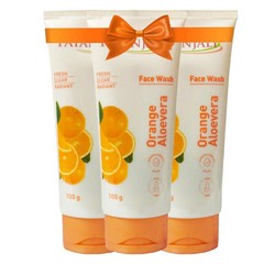 PATANJALI ORANGE ALOE VERA FACE WASH FREE SHIPPING (3 PCS)