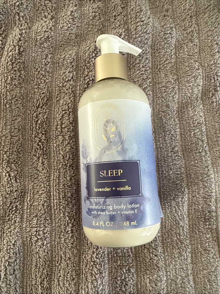 Bath & Body Works Sleep Aromatherapy Lavender Vanilla Body Lotion 8.4 Fl Oz