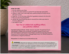 Rosé Jelly Eye Masks 15 Pairs Hydrating Under Eye Patches Niacinamide Aloe