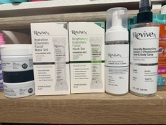 RéVive Hydration & Brightening Skin Care Set Mask Cleanser Spray Hyaluronic