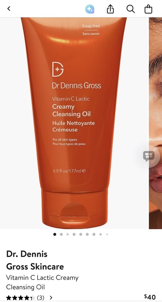Dr. Dennis Gross Vitamin C Lactic Creamy Cleansing Oil 6 fl oz / 177ml New