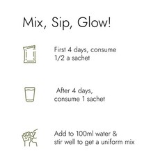 Kapiva Skin Foods Glow Mix Collagen Powder (30 Sachet) Ayurvedic Skin Supplement