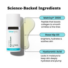 Timeless Skin Care Hydrating Eye 0.5 Fl Oz (Pack of 1), creamy white/clear