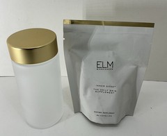 ELM Biosciences Inner Dose Daily Skin Supplement REFILL + Jar NEW 60 Capsules