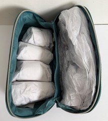 New La Mer 5 Piece Travel Zip Gift Set Moisturizing Cream Eye Concentrate Serum
