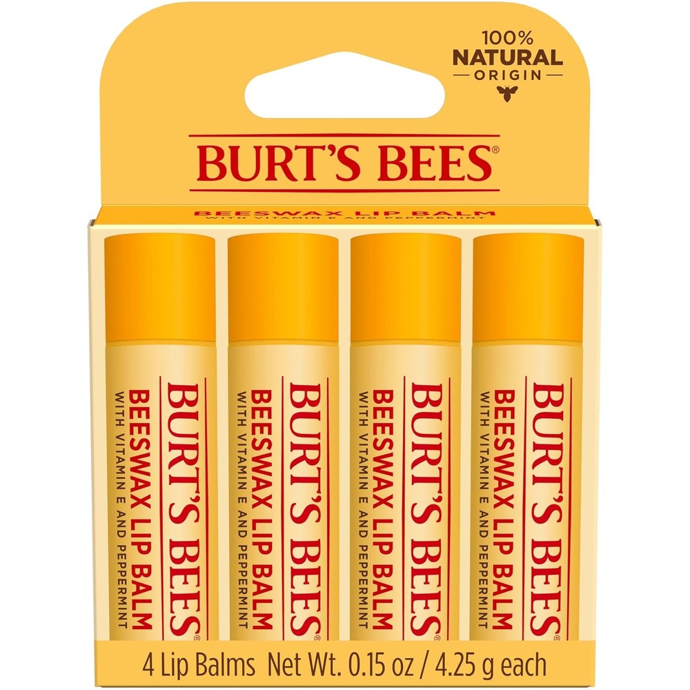 Burt&rsquo;s Bees 100% Natural Moisturizing Lip Balm (Original Beeswax)