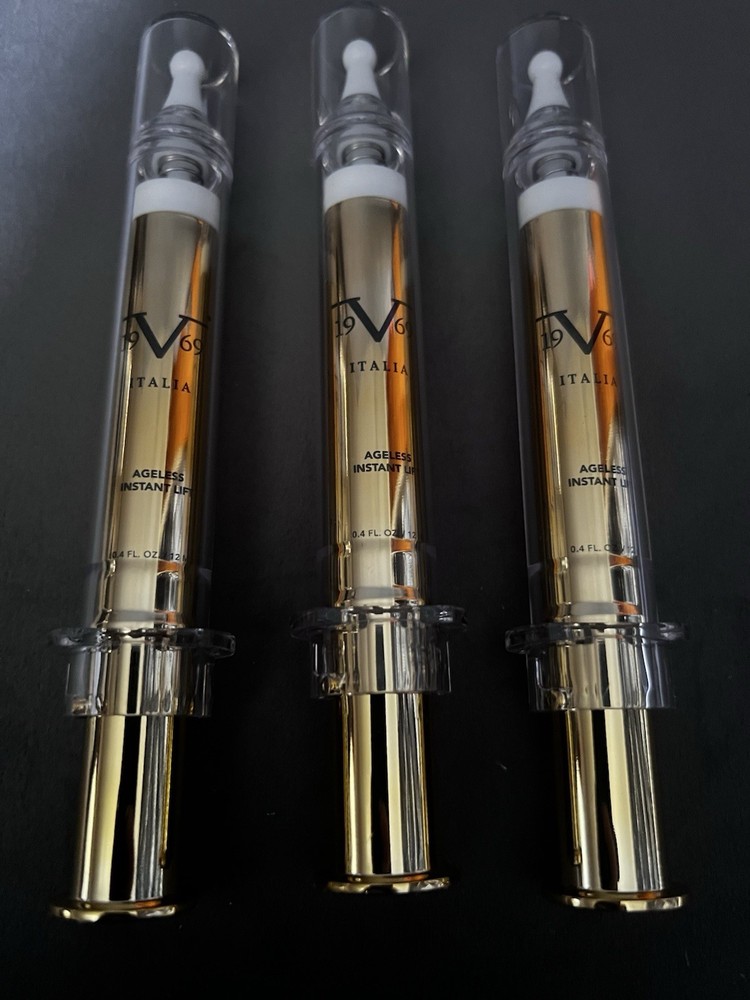 VERSACE 19V69 ITALIA BEAUTY AGELESS 24k GOLD RAPID LIFT 12ML BRAND NEW (3pk)