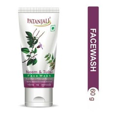 Patanjali Neem Tulsi Face Wash Acne Blackheads Dryness Oil 60 gm Free Ship
