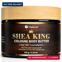 Body Butter for Men, Cologne Scented with Shea & Cocoa butter, for dry skin | Co