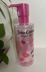 Juicy Couture Berry Kiss Shimmer Body Oil 236ml 8oz Pink Glow Soft Berry Scent