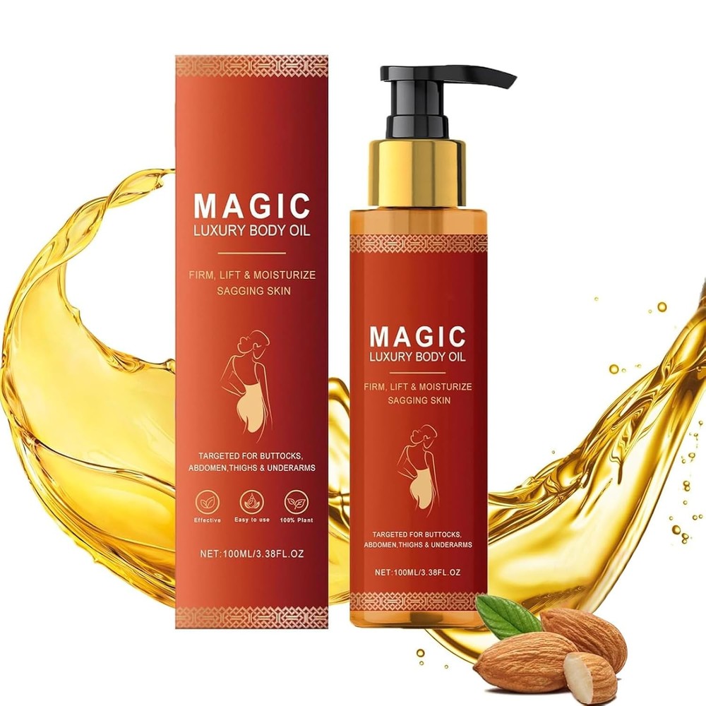 Magic Body Firming Oil, Hydrating & Tightening Skin Oil For Arms, Legs, Stomach