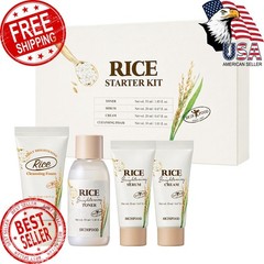 SKINFOOD Rice Starter Kit Toner Serum Moisturizer Face Wash