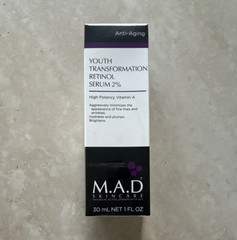 M.A.D Skincare Youth Transformation Retinol Serum 2% Face/Neck 1 fl oz