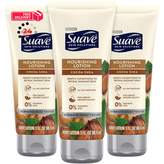 Suave Lotion, Cocoa Butter Shea – Nourishing Hand & Body 4 Fl Oz (Pack of 3)