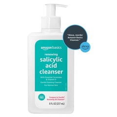 Amazon Basics Exfoliating Face Wash Cleanser, Renewing 8 Fl Oz (Pack of 1)