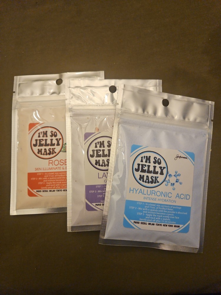Im So Jelly Mask Single Pouch Set of 3 New Unused