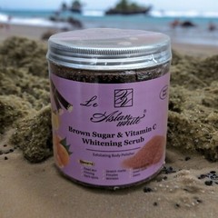 Le Asian Brown Sugar Vitamin C face & Body Exfoliating Polishing Salt scrub