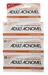 3 Pack Acnomel Adult Acne Cream 1.3oz Each NEW LOOK ARRIVING!
