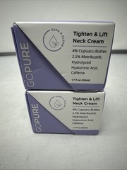 2 Boxes Of GOPURE Neck Firming Cream To Tighten and Lift 1.7oz EXP 3/28