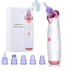 2023 Blackhead Remover Pore Vacuum Electric Suction Cleaner Kit 5 Heads White Pi