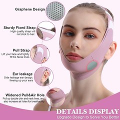 Adjustable Chin Strap Jawline Shaper & Exerciser Reusable V-Line Face Mask USA