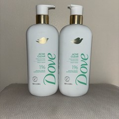 Dove Acne Clear Body Wash 18.5 fl oz Pack of 2 – 1% Salicylic Acid New exp3/26