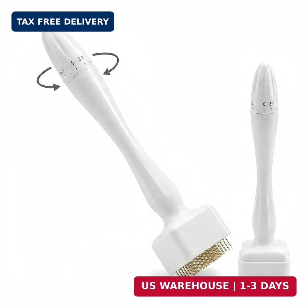 Titanium Derma Roller Stamp – 140 Microneedle Beauty Skin Care Tool – Derma Roll