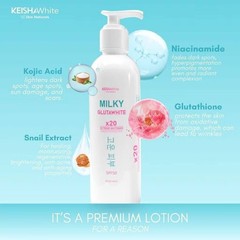 KEISHA White Skin Naturals Milky GlutaWhite x20 Body Lotion with SPF 50 – 250ml