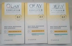 LOT OF 3 Olay Complete + 3in1 Daily Moisturizer SPF 40 Sensitive 6oz Exp 03/2026