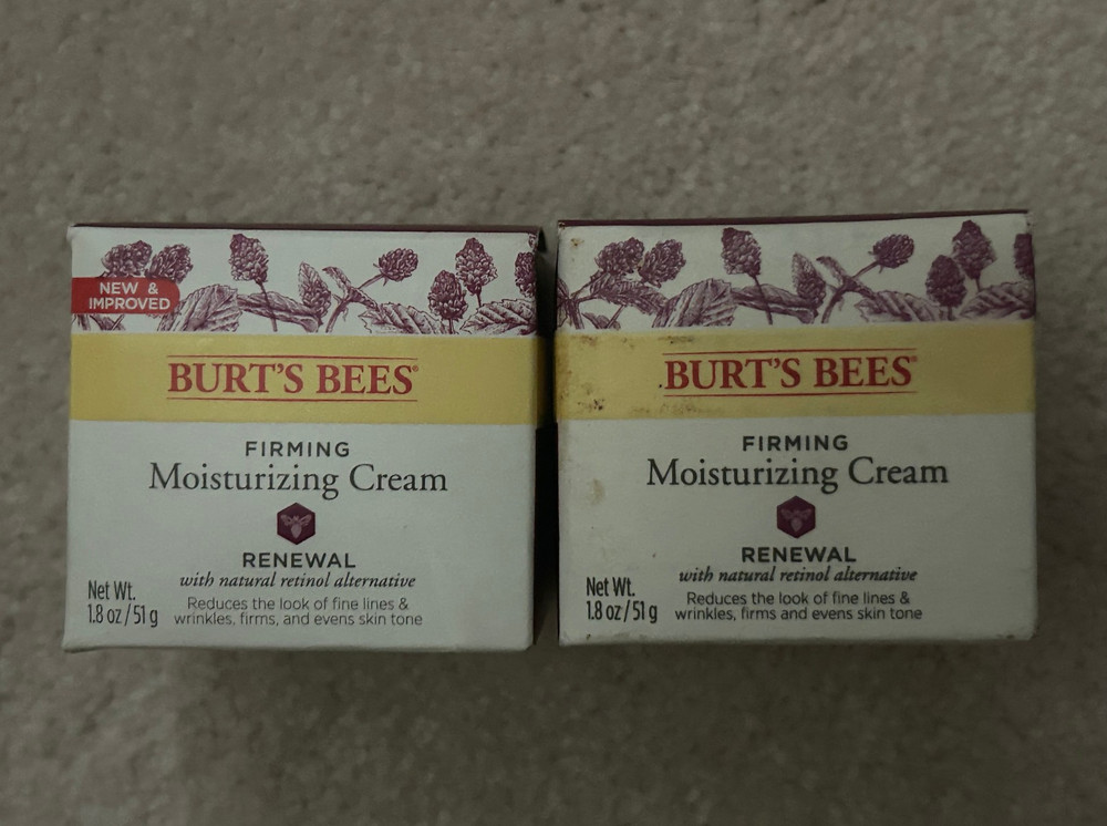 2 Pack: Burt&rsquo;s Bees Firming Moisturizing Cream Renewal 1.8 oz.