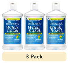 (3 pack) T.N. Dickinson&rsquo;s Witch Hazel Astringent, 100% Natural, 16 fl oz