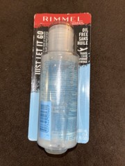 Rimmel London Oil-Free Eye Makeup Remover Liquid, Travel Size 100 mL (3.4 fl oz)