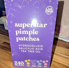 Liva Clean Superstar Hydrocolloid Acne Patches 240ct Salicylic Acid Tea Tree