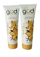 Lot of 2 Gud by Burt’s Bees Vanilla Flame Natural Body Lotion 8 oz NEW
