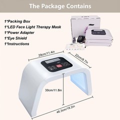 LED Light Therapy Facial Mask – 7-in-1 Skincare Device for Home Use, Anti-Aging