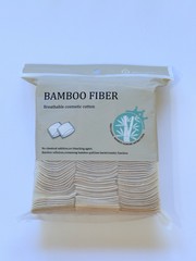 Exp 2028 ❤️ Bamboo Organic Disposable Face Makeup Removing Cotton Pads 6×7” Bag