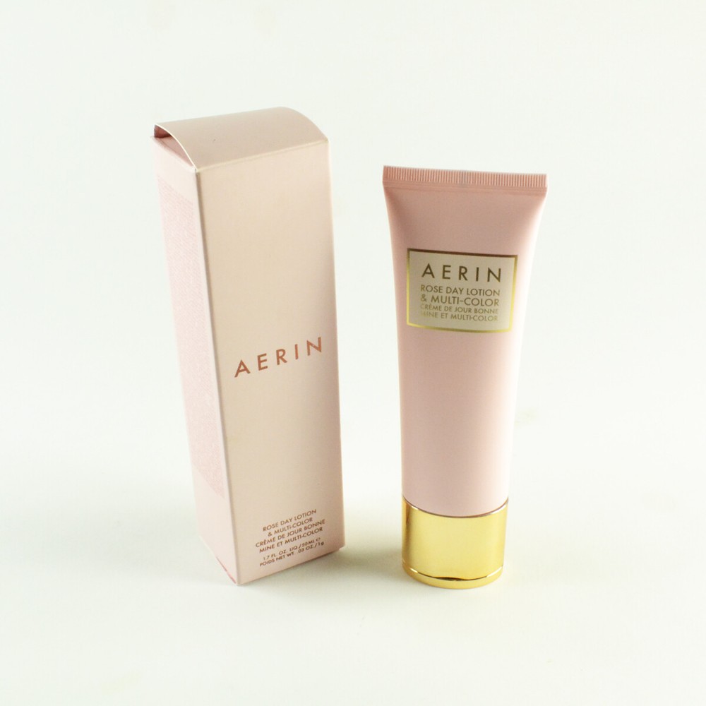 Aerin Rose Day Lotion & Multi Color Lip Cheek Gloss – Size 1.7 Oz. / 50mL